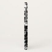 Abstract met Urban Grunge Black en White Scratch Case-Mate iPhone Case (Achterkant/links)