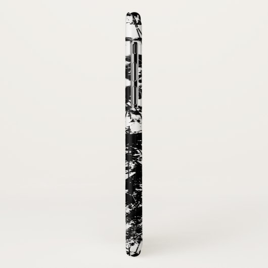 Abstract met Urban Grunge Black en White Scratch Case-Mate iPhone Case (Achterkant/links)