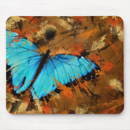 Abstract Met Vleugels Muismat (Voorkant)