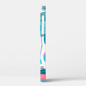 Abstract met waterverf flamingo en willekeurig ele Case-Mate iPhone case (Achterkant / Links)