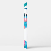 Abstract met waterverf flamingo en willekeurig ele Case-Mate iPhone case (Achterkant / Rechts)