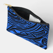 Abstract met zwarte en blauwe tribale etui (Open)
