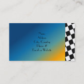 Abstract met zwarte en witte Gecontroleerde Grens Visitekaartje (Achterkant)