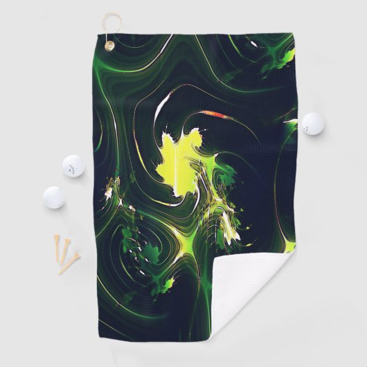Abstract metaalblad met flitsende sporen, in het d golfhanddoek (Insitu)
