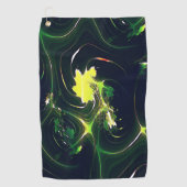 Abstract metaalblad met flitsende sporen, in het d golfhanddoek (Voorkant)