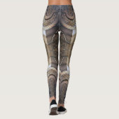abstract metaalontwerp voor pantsering leggings (Achterkant)