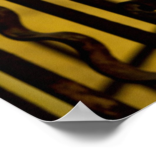 Abstract metaalwerk poster (Hoek)