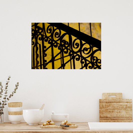 Abstract metaalwerk poster (Keuken)