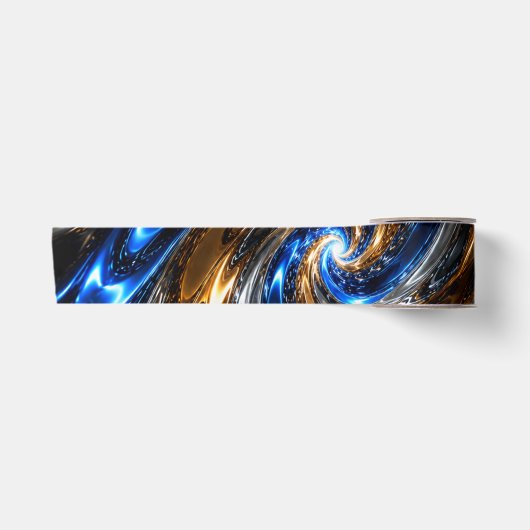 Abstract Metallic Kleur Vortex Lint (Voorkant)