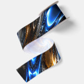Abstract Metallic Kleur Vortex Lint (Achterkant)