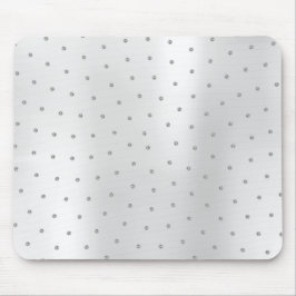 Abstract metallic Swarovski Crystals Silver Grey Muismat