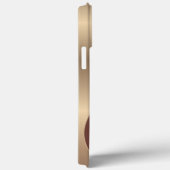 Abstract metallisch patroon met monogram Case-Mate iPhone case (Achterkant / Rechts)