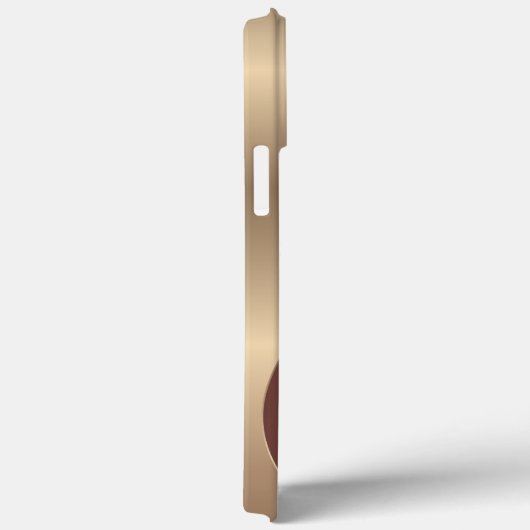 Abstract metallisch patroon met monogram Case-Mate iPhone case (Achterkant / Rechts)