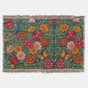 Abstract Mexicaanse Cosmos Vlinders Dekens Deken