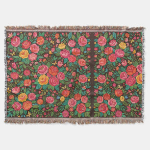 Abstract Mexicaanse Rozen Vlinders Dekens Deken