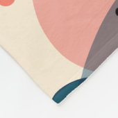 Abstract Mid-Century Modern Fleece Deken (Hoek)