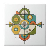 Abstract Mid-Century Modern Motif #1 ID1224 Tegeltje (Voorkant)