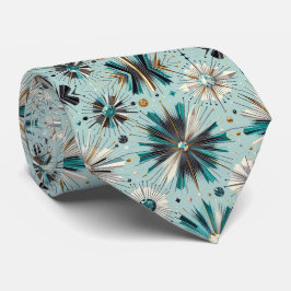Abstract Mid Century Modern Starburst Diamond Stropdas