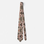 Abstract Mid Century Modern Starburst Diamond Stropdas (Voorkant)