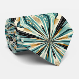 Abstract Mid Century Modern Starburst DIamond Stropdas