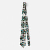 Abstract Mid Century Modern Starburst DIamond Stropdas (Voorkant)