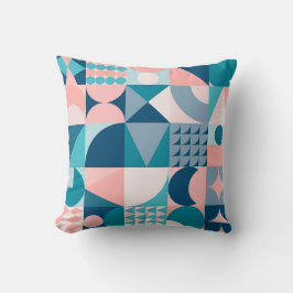 Abstract midcentury patroon kussen