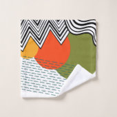 Abstract middeleeuwse moderne bad handdoek (Wasdoekje)