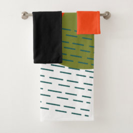 Abstract middeleeuwse moderne bad handdoek