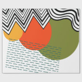 Abstract middeleeuwse moderne cadeaupapier (Vlak)