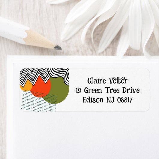 Abstract middeleeuwse moderne etiket (Insitu)