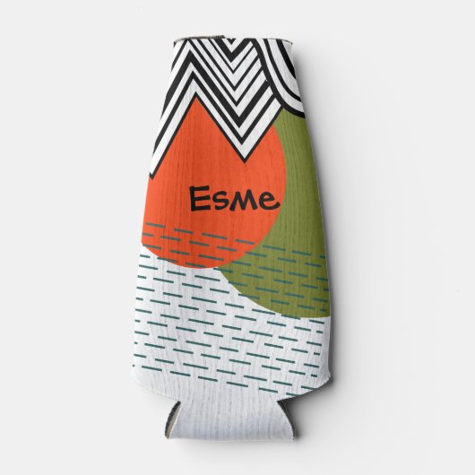 Abstract middeleeuwse moderne flesjeskoeler (Voorkant)