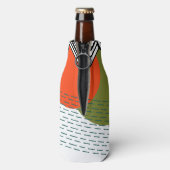 Abstract middeleeuwse moderne flesjeskoeler (Fles Achterkant)