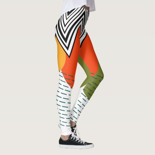 Abstract middeleeuwse moderne leggings (Rechts)