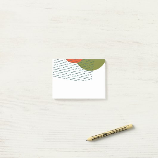 Abstract middeleeuwse moderne post-it® notes (Op bureau)