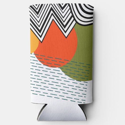 Abstract middeleeuwse moderne seltzer blikjeskoeler (Voorkant)