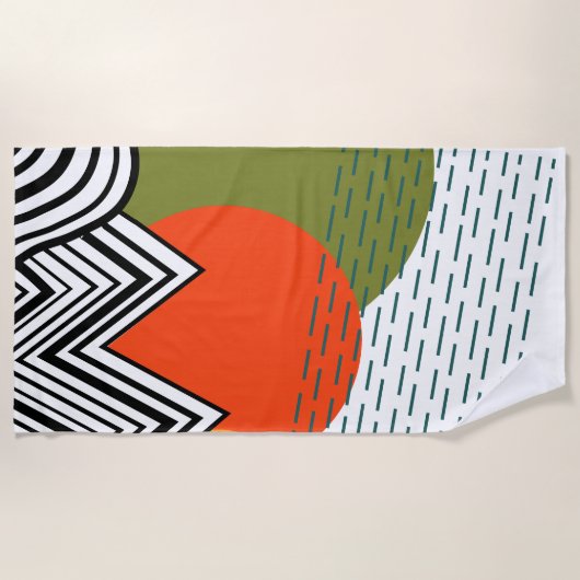 Abstract middeleeuwse moderne strandlaken (Voorkant)