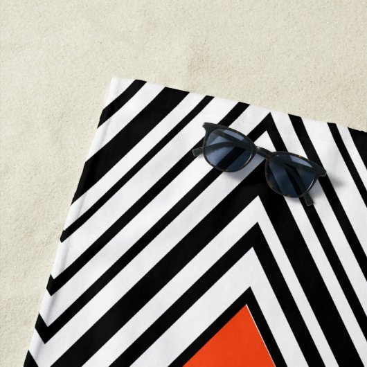 Abstract middeleeuwse moderne strandlaken (In situ)