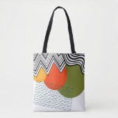 Abstract middeleeuwse moderne tote bag (Voorkant)