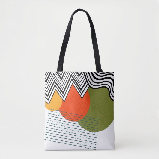 Abstract middeleeuwse moderne tote bag (Voorkant)