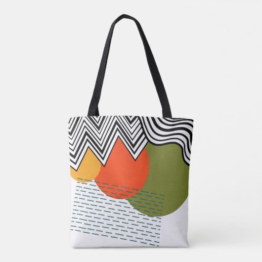 Abstract middeleeuwse moderne tote bag (Achterkant)