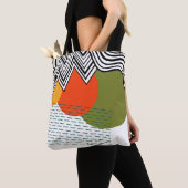 Abstract middeleeuwse moderne tote bag (Dichtbij)
