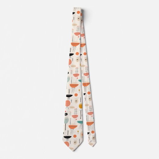 Abstract midden-eeuw stropdas (Voorkant)