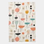 Abstract midden-eeuws patroon theedoek (Verticaal)