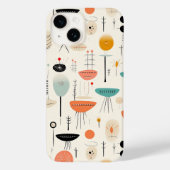 Abstract midden van de eeuw Case-Mate iPhone case (Achterkant)