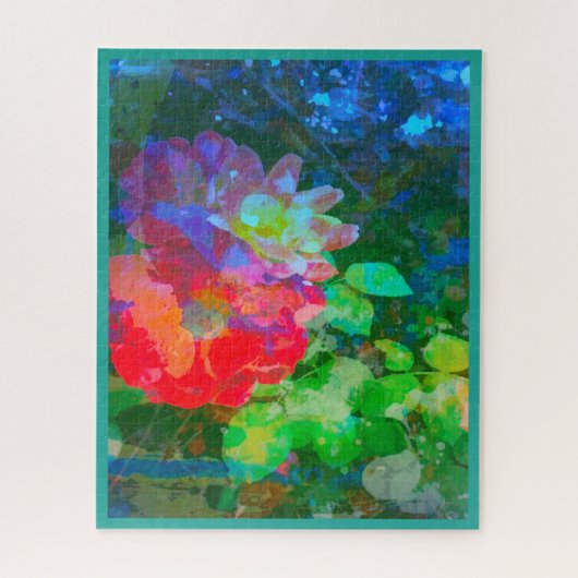 Abstract Mijn Geheim Roos Tuin Jigsaw Puzzel (Verticaal)