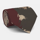 Abstract Militair Camouflagepatroon Stropdas (Opgerold)
