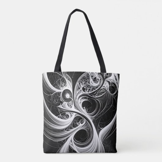 Abstract Mind Network Swirl-Tas Tote Bag (Achterkant)