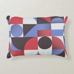Abstract minimaal geometrisch naadloos patroon accent kussen