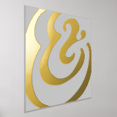 Abstract minimaal grijs goud folie afdrukken (Laagn)