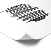 Abstract minimaal kunstmatig grijs Poster (Hoek)